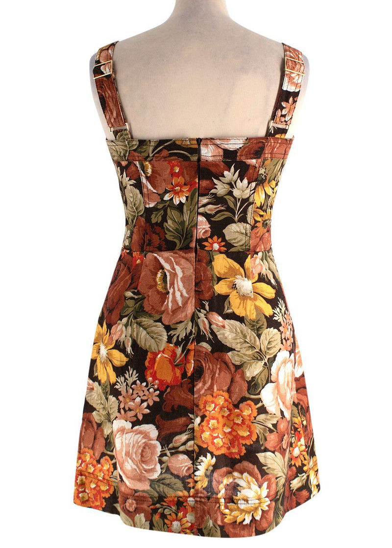 Zimmermann Bonita Lace-up Floral Mini Dress