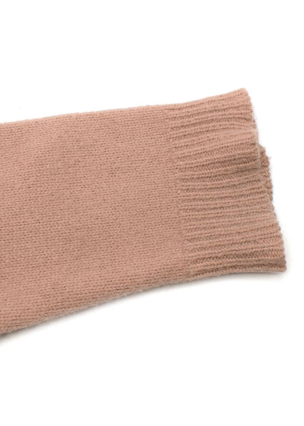 Dior Light pink square intarsia knit cashmere jumper