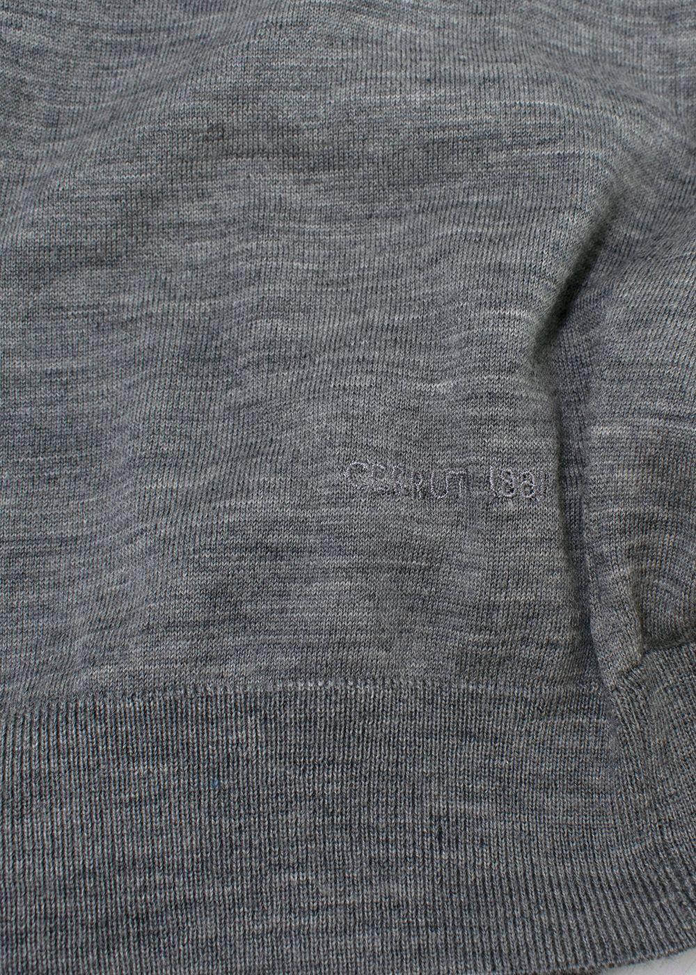 Cerruti 1881 Grey Wool Cardigan