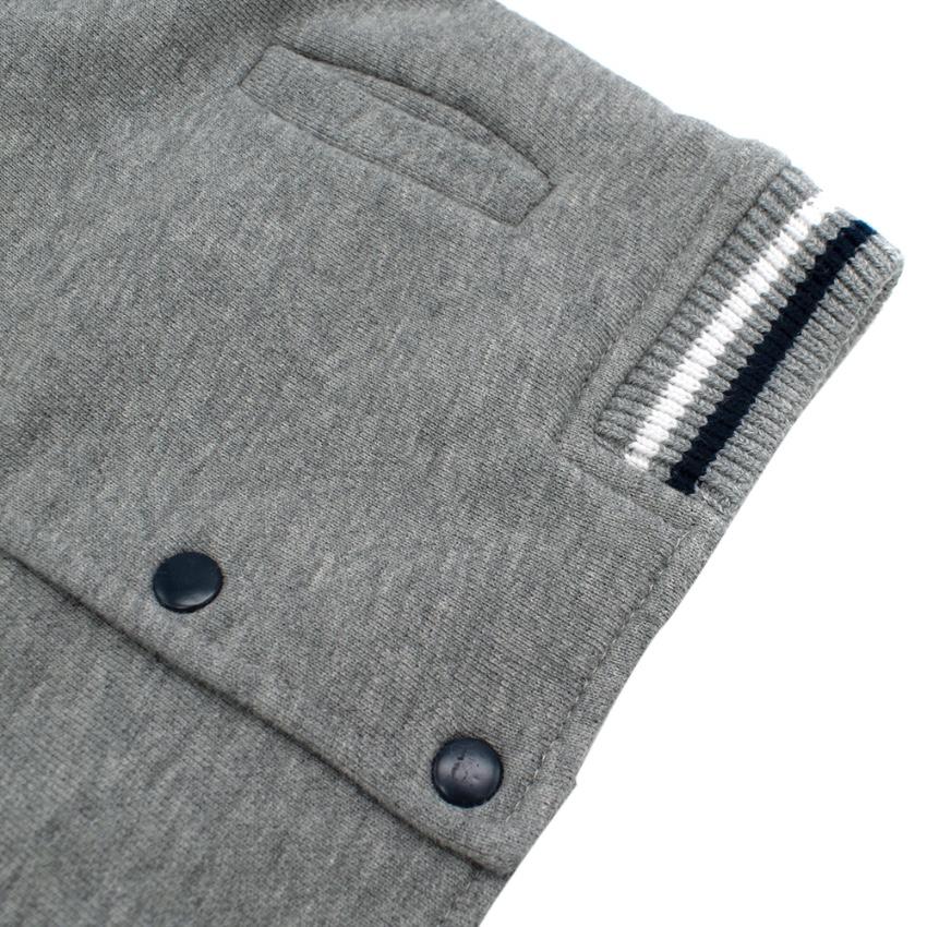 Tartine et Chocolat Grey & Blue Cotton Bomber Jacket