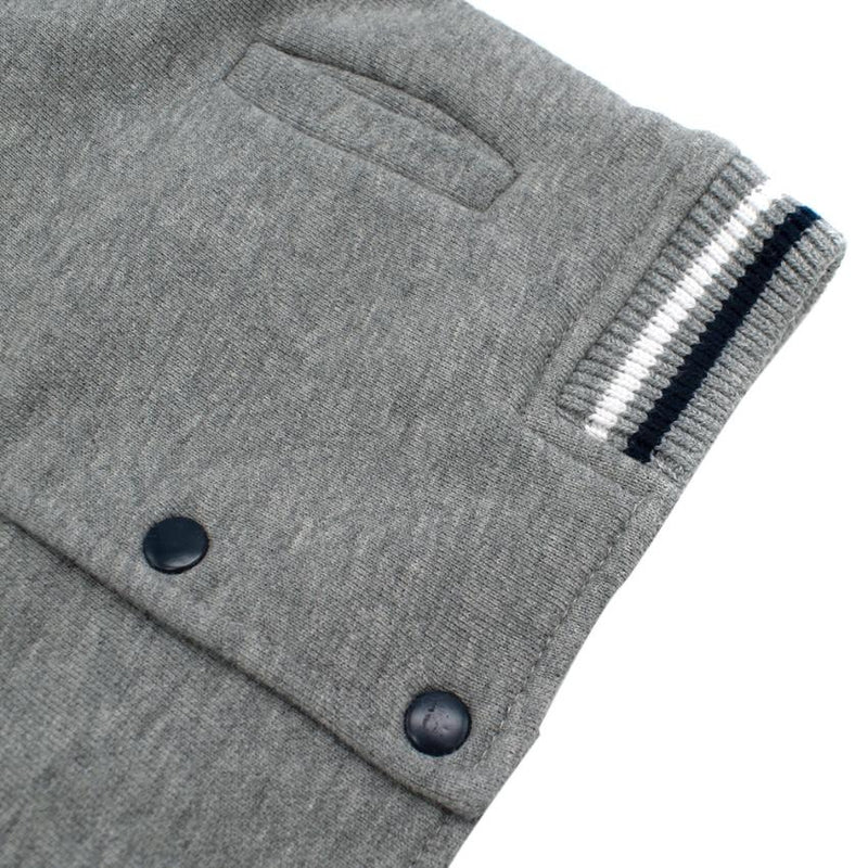 Tartine et Chocolat Grey & Blue Cotton Bomber Jacket