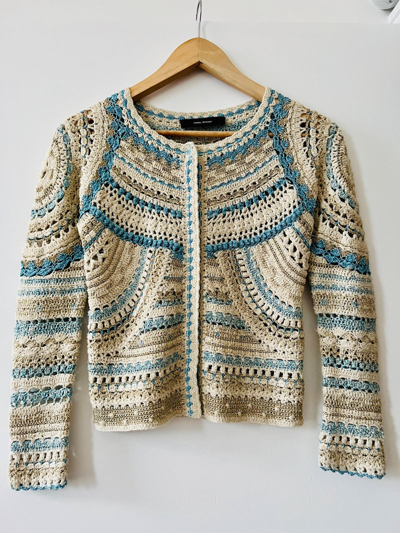 Isabel Marrant Multicoloured Crochet Cardigan