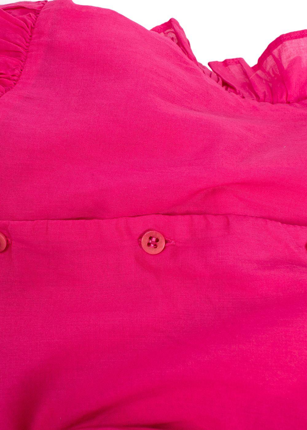 Il Gufo Magenta Pink Ruffled Top 12 months