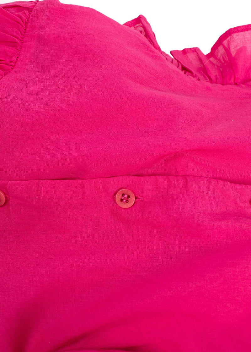 Il Gufo Magenta Pink Ruffled Top 12 months