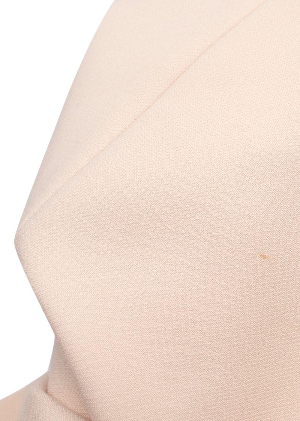 Gucci Pale Pink Overcoat with Tonal Zip Details
