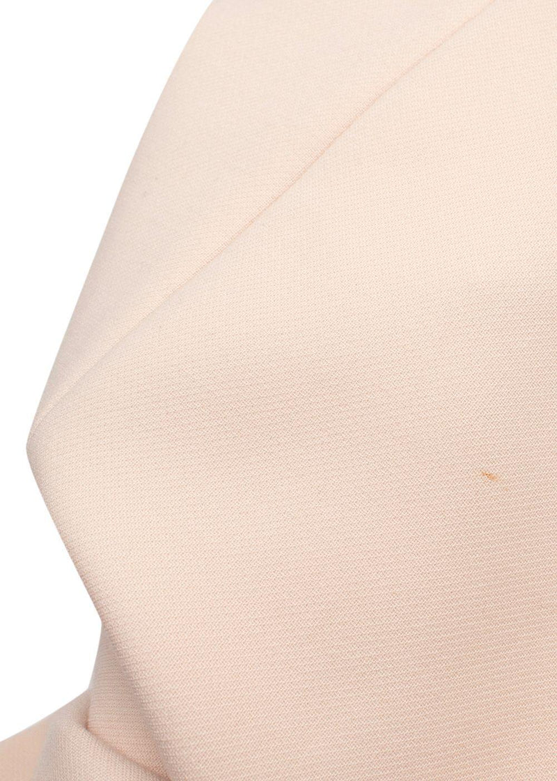 Gucci Pale Pink Overcoat with Tonal Zip Details