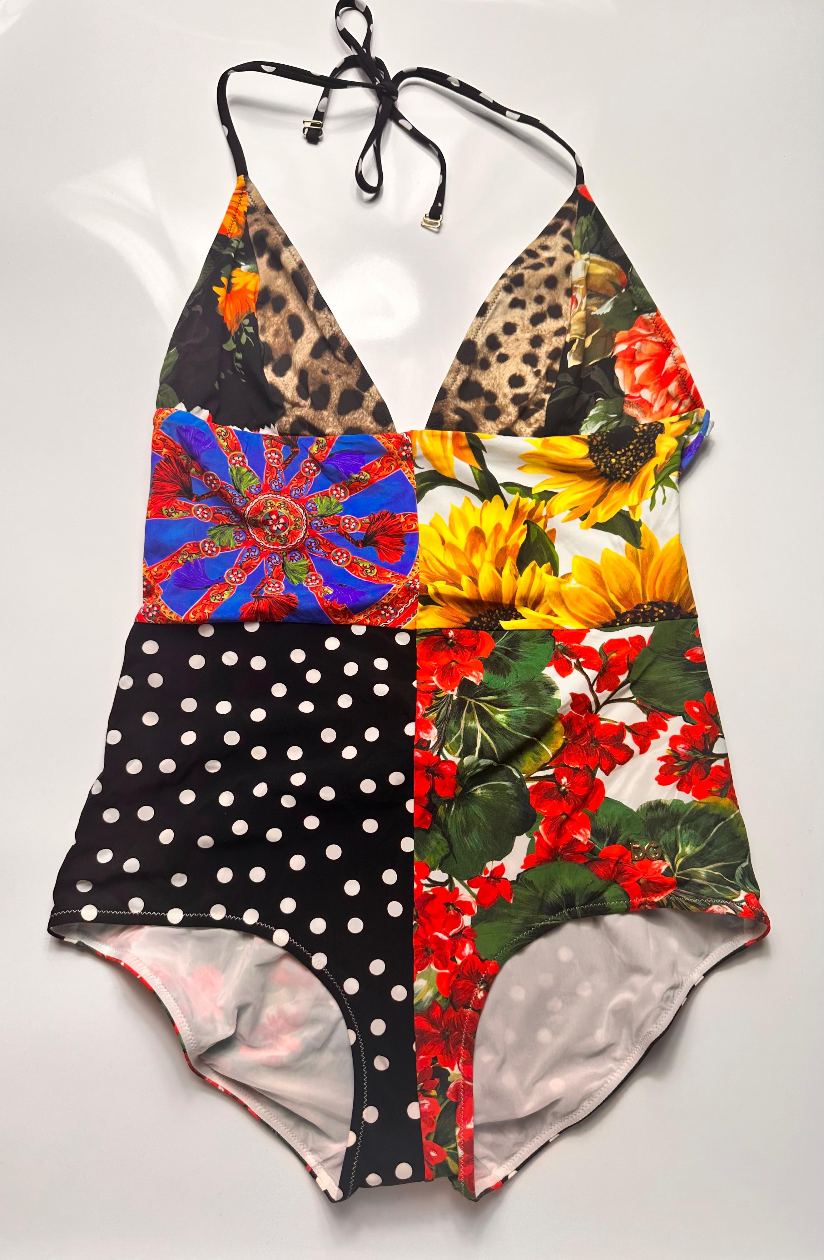 Sicily Floral Patchwork Swimsuit