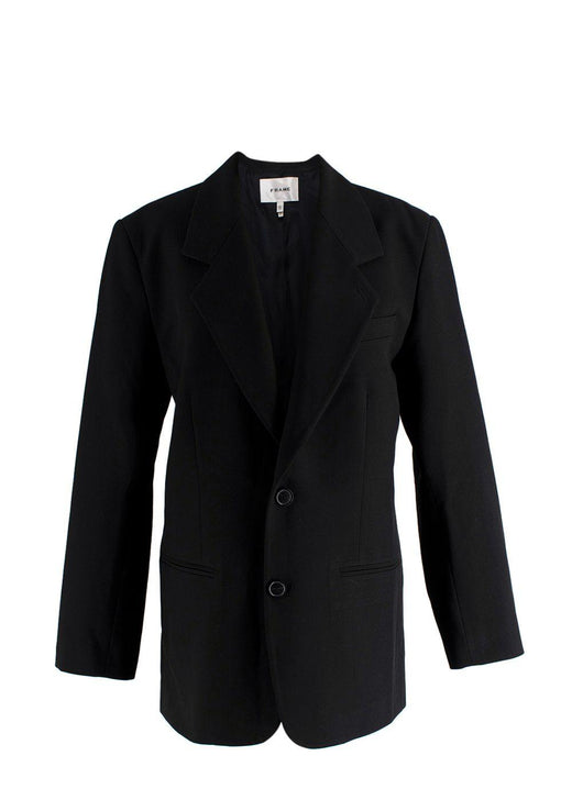 Frame Black Single Breasted Blazer
