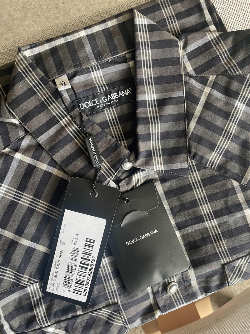 Checked Cotton Long Sleeved Shirt