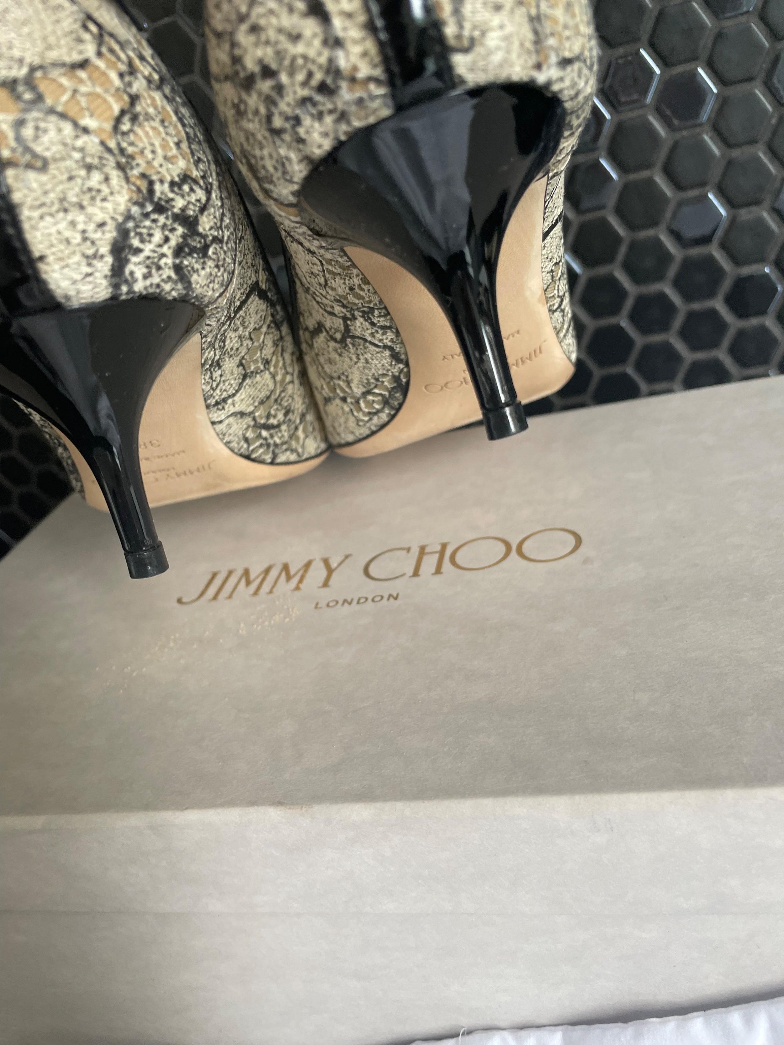 Jimmy Choo Lace Agnes Pumps