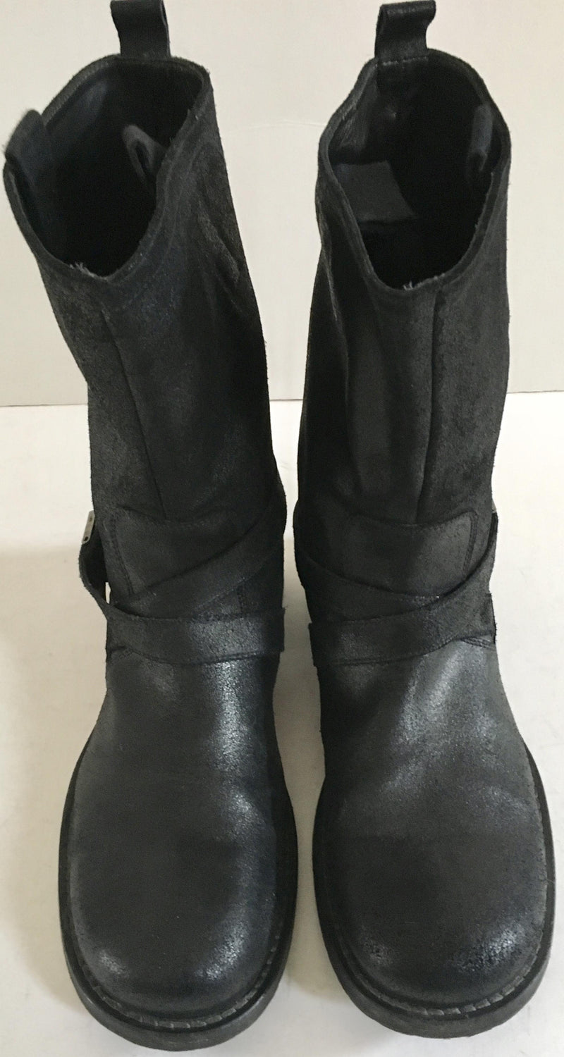 Neil Barrett black mens leather boots