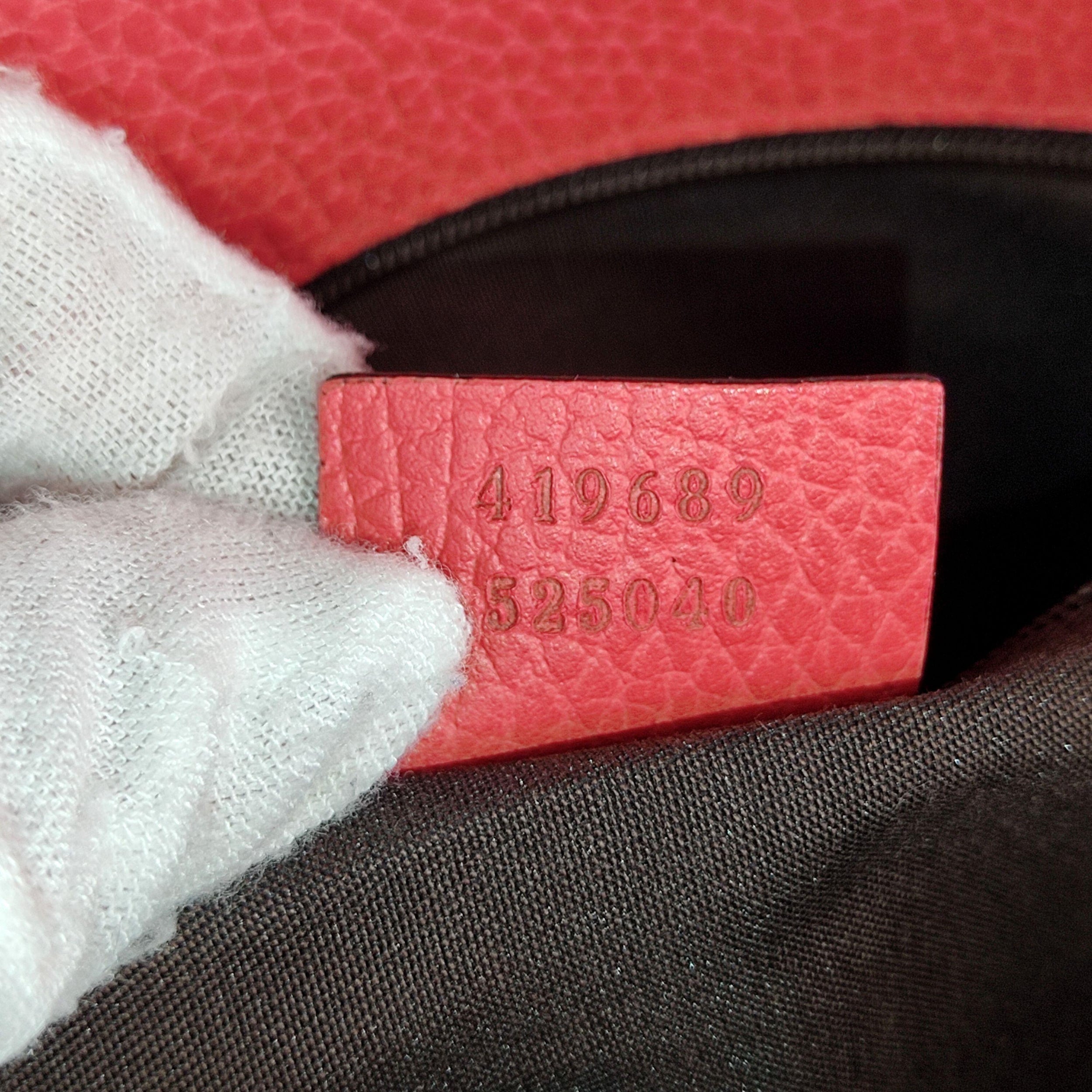 Vintage pink leather tote bag