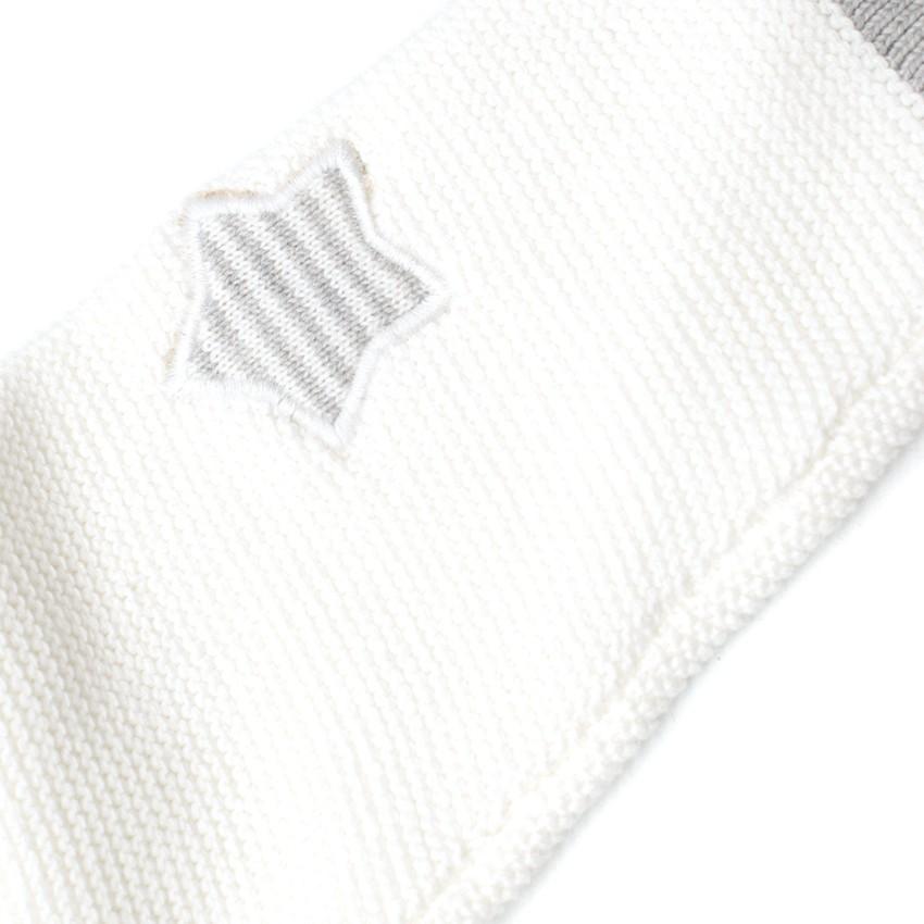 Mayoral New Born White and Grey Cardigan