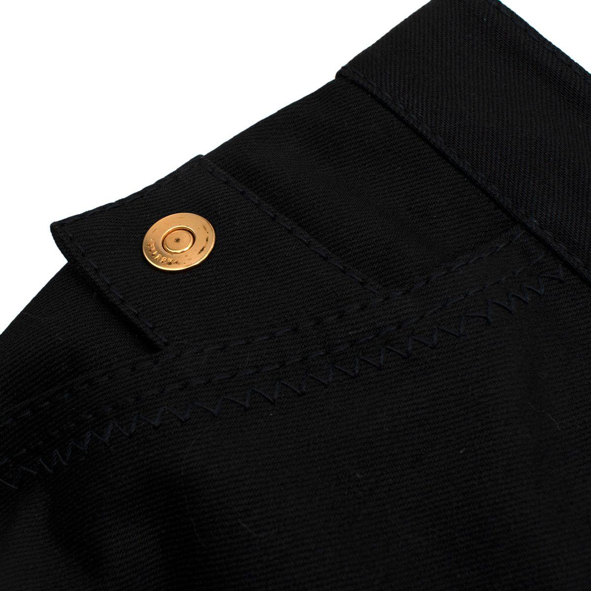 Black Denim Flared Jeans