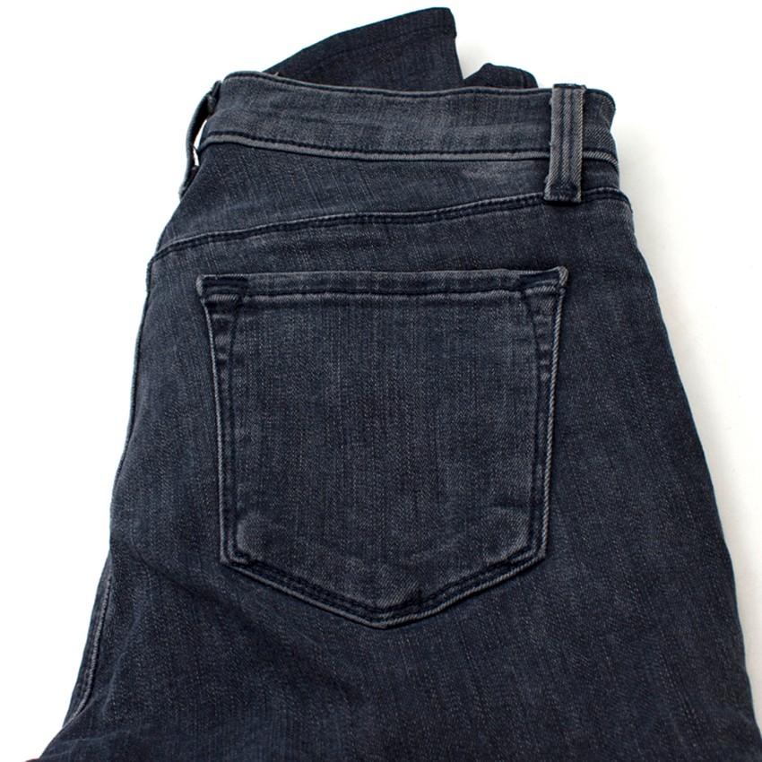 J Brand Dark Blue Zip Skinny Jeans