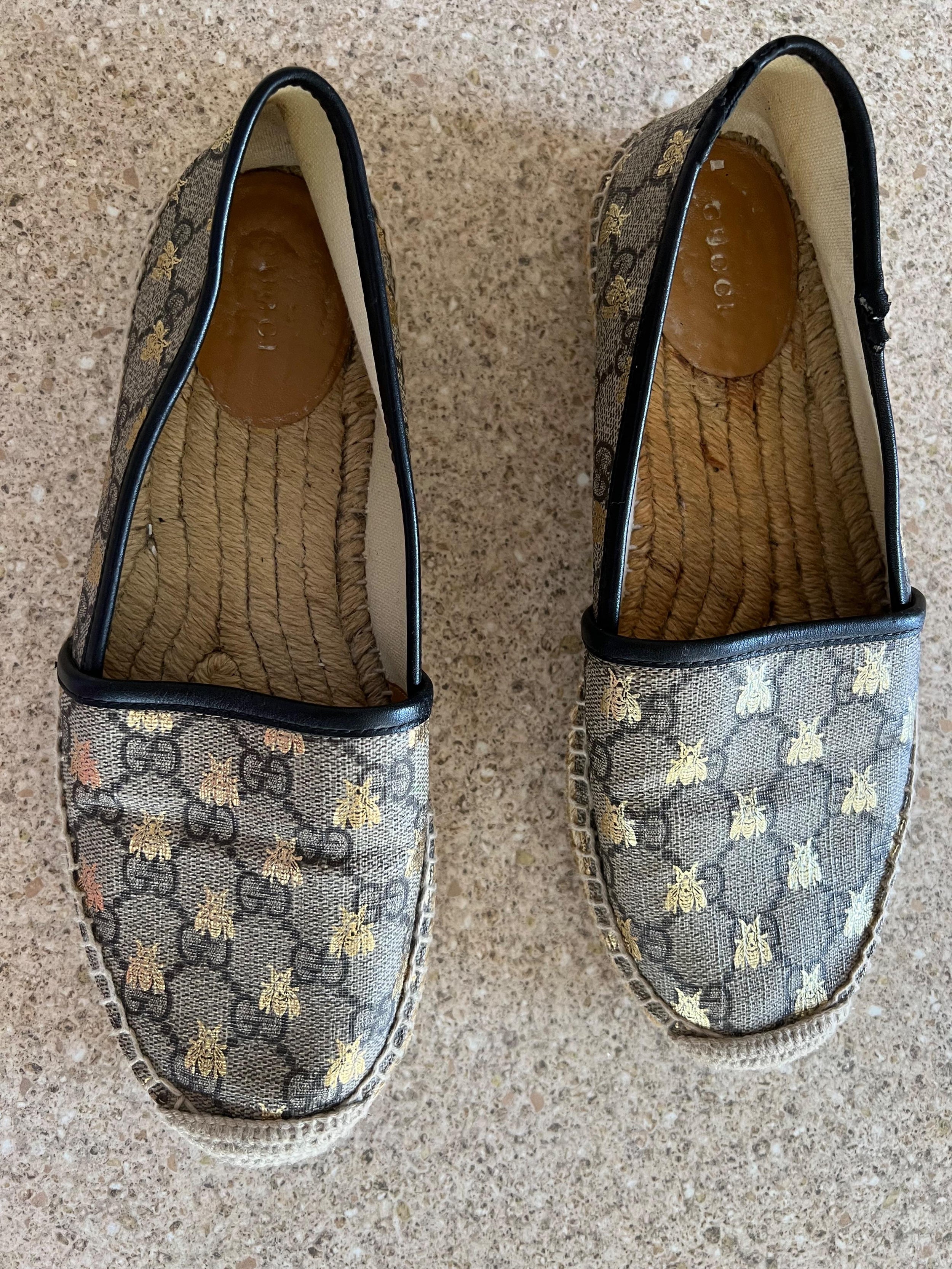 Gucci Bee Motif Espadrilles