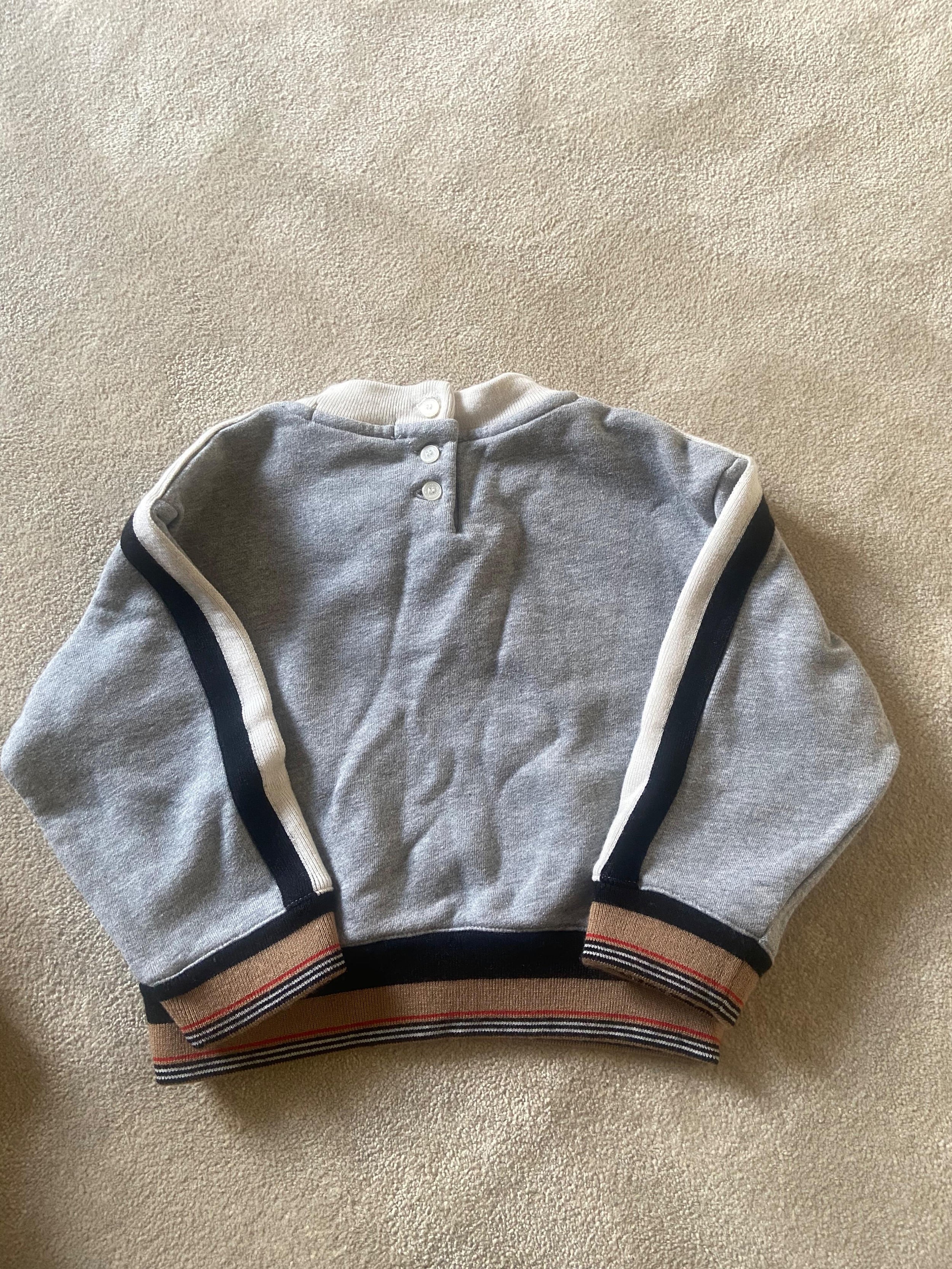 Kids Grey Cotton Sweatshirt