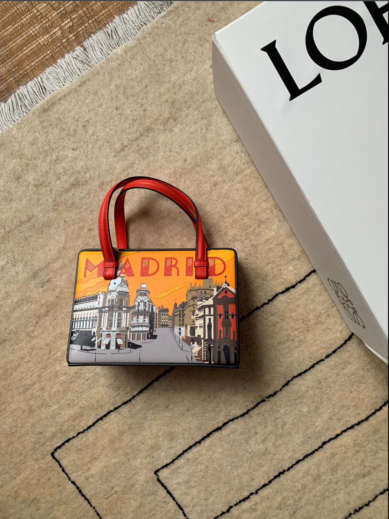Postal Madrid Small Leather Shoulder Bag