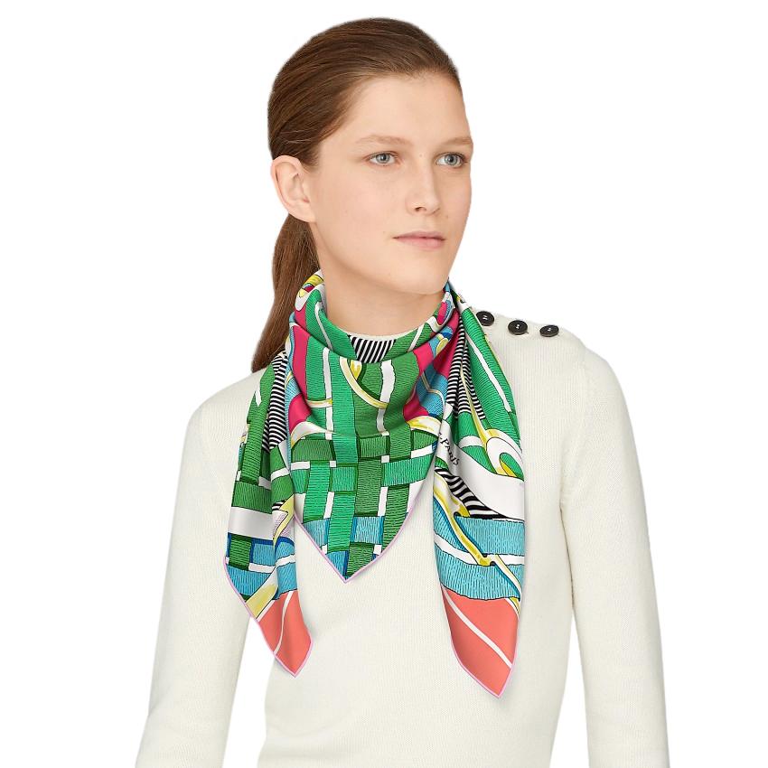 Hermes Sold Out Mors a Jouets Chemise Detail scarf 90
