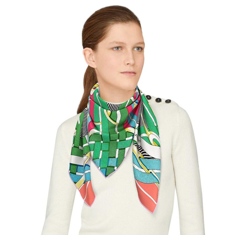 Hermes Sold Out Mors a Jouets Chemise Detail scarf 90