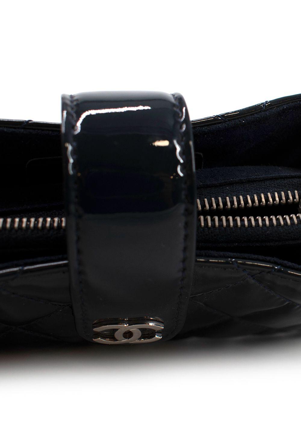 Chanel Midnight Blue Patent Leather Pouch
