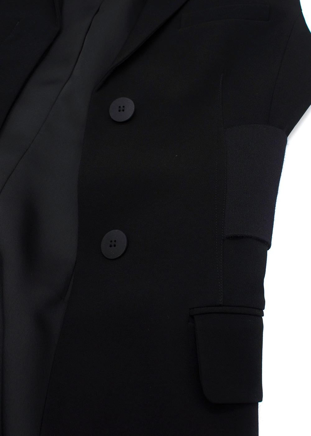Alexander Wang Black Sleeveless Blazer Dress