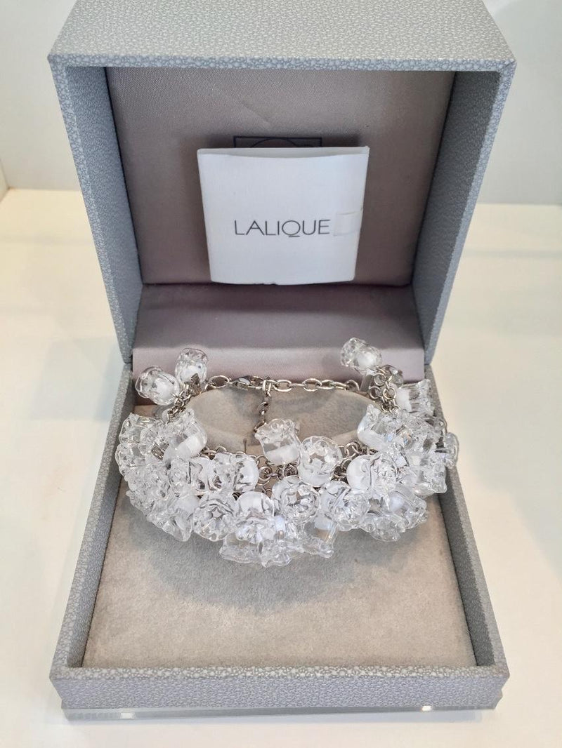 Lalique Rare Muguet Lily of the Valley Crystal Bracelet