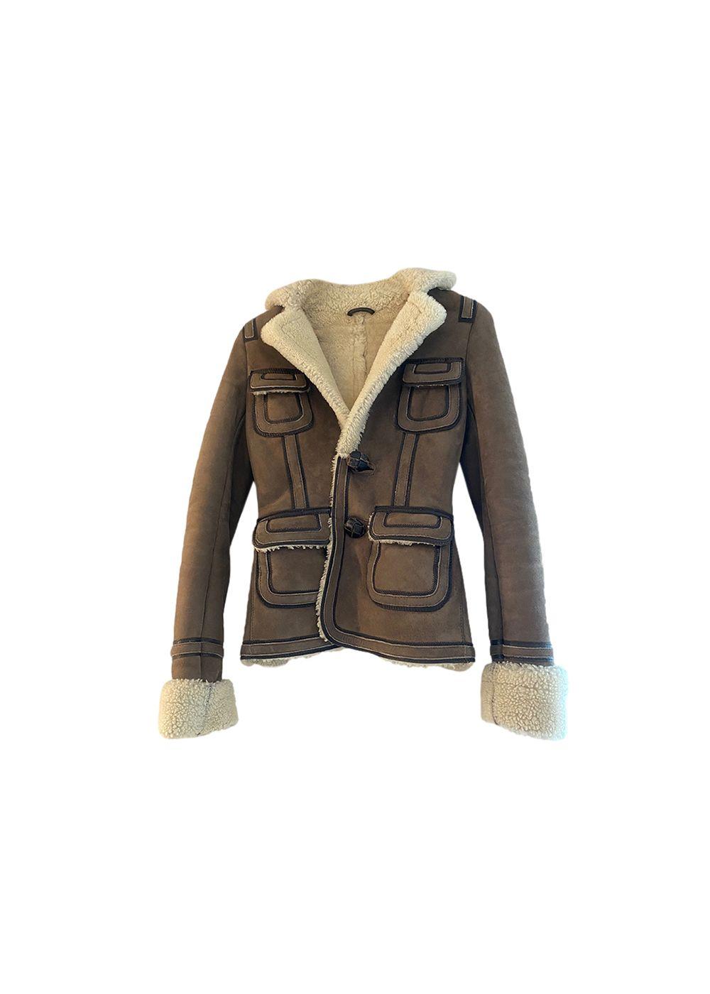 Brown Leather & Shearling Jacket