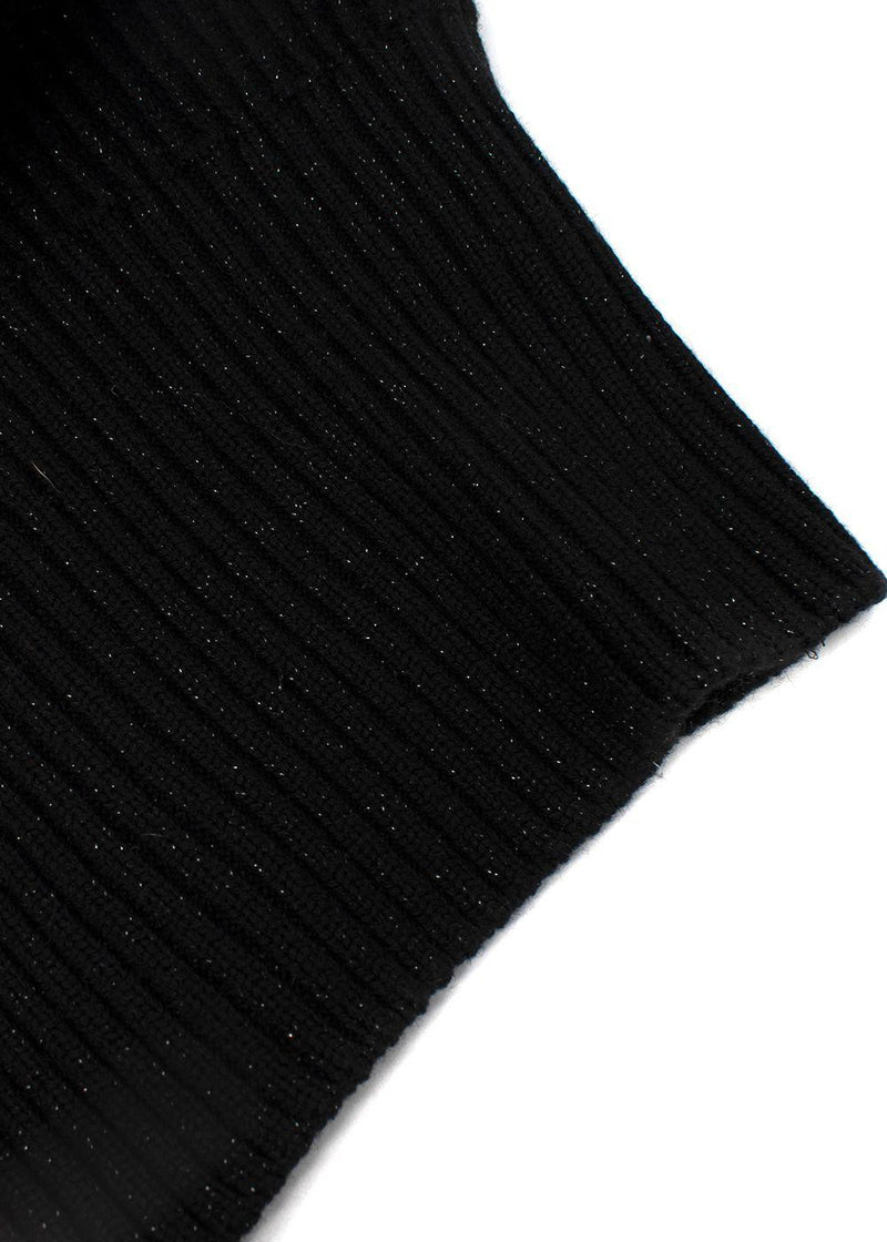 Bottega Veneta Black Sparkle Knitted Vest