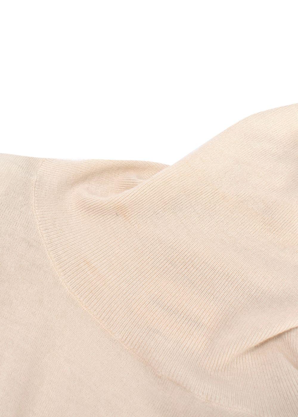 LouLou Studio Cream Wool Turtleneck Sweater
