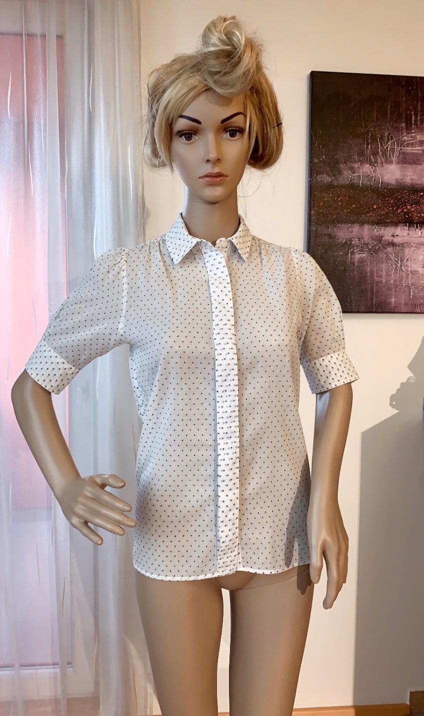 MIH Jeans Dotted White Blouse