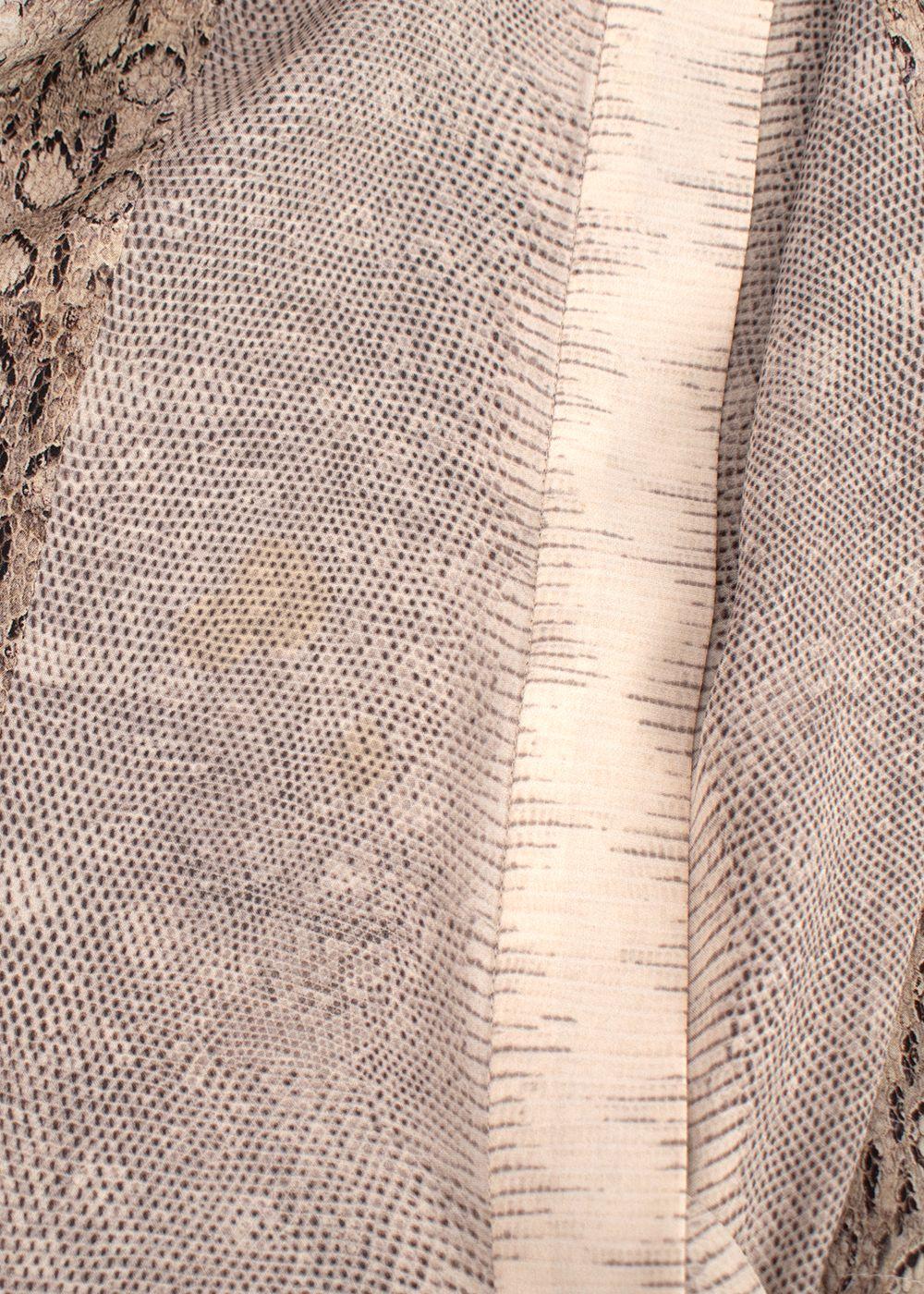 chloe snakeprint silk blouse