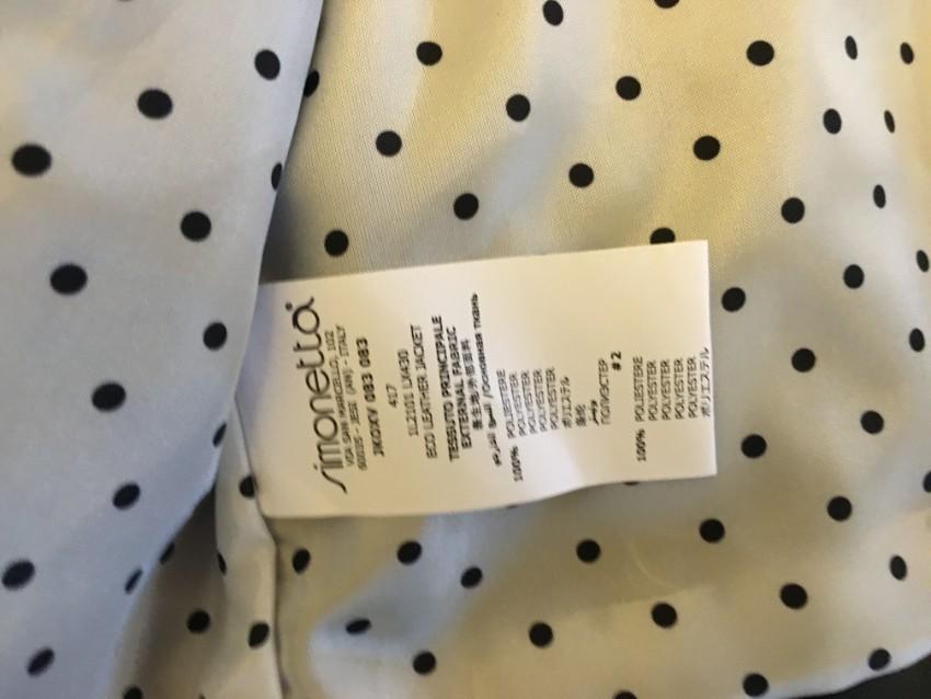 Simonetta Kids Ruffled Faux Leather Jacket