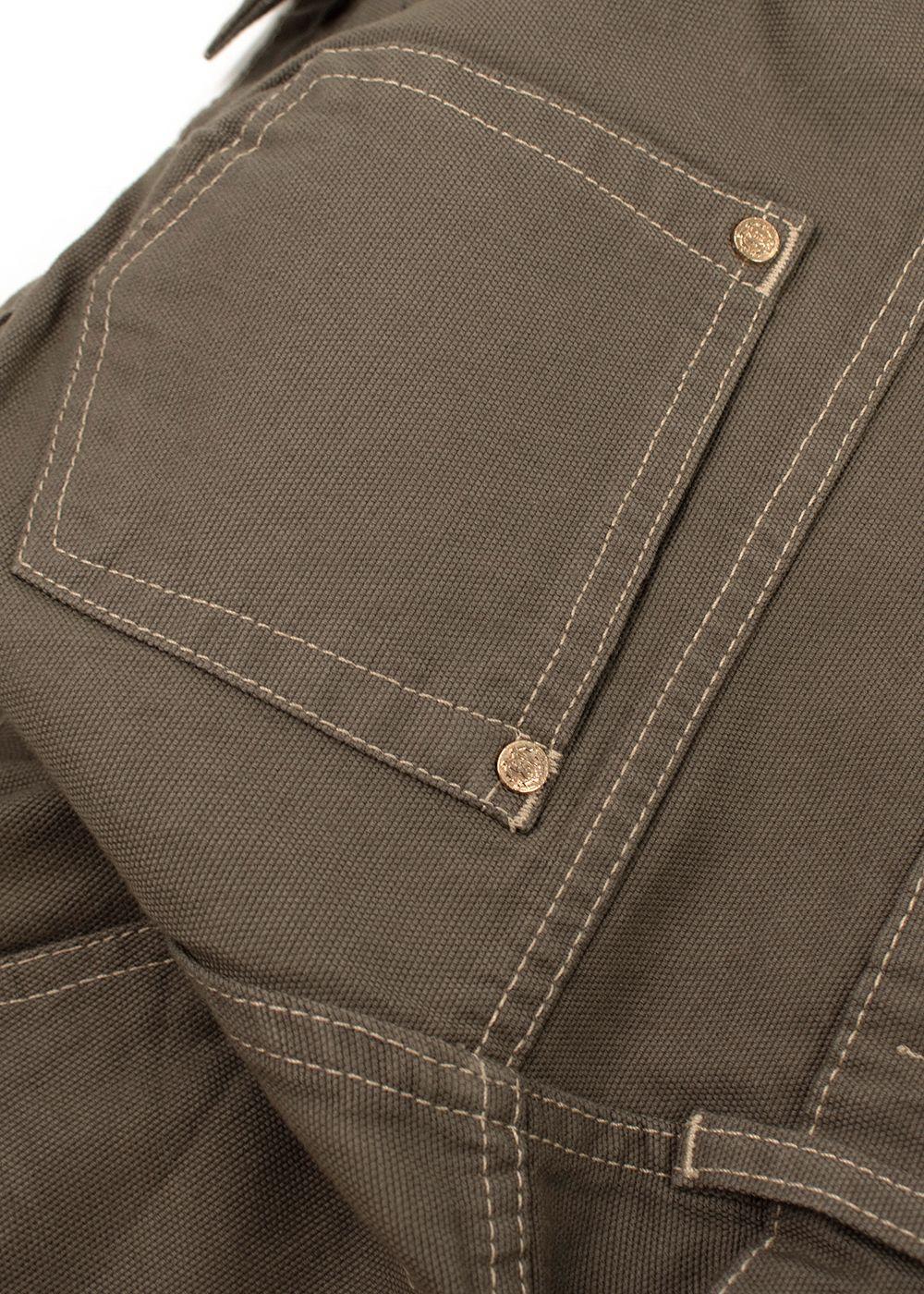 Roberto Cavali Khaki Denim Shorts