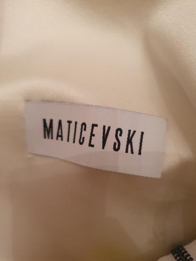 Maticevski Yellow Ruffled One Shoulder Mini Dress