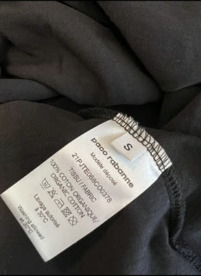 Paco Rabanne Black Ring Detail T-shirt