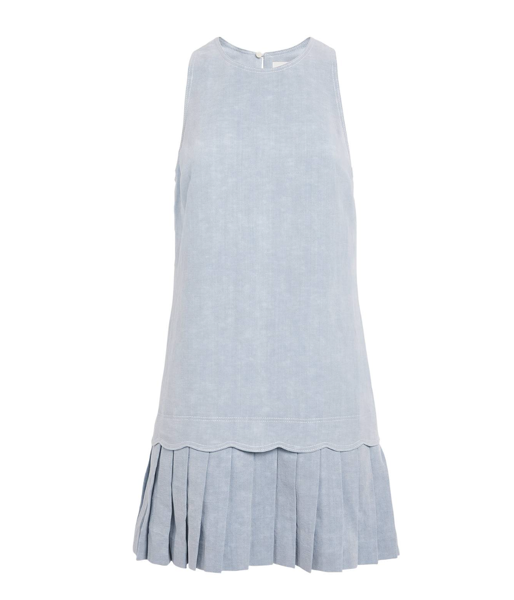 Claudie Pierlot  Denim Pleated Mini Dress