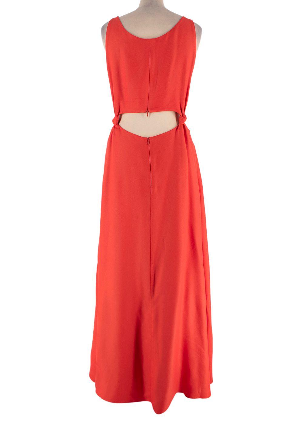 Bondi Born Sunset Orange Cut Out Maxi Dress