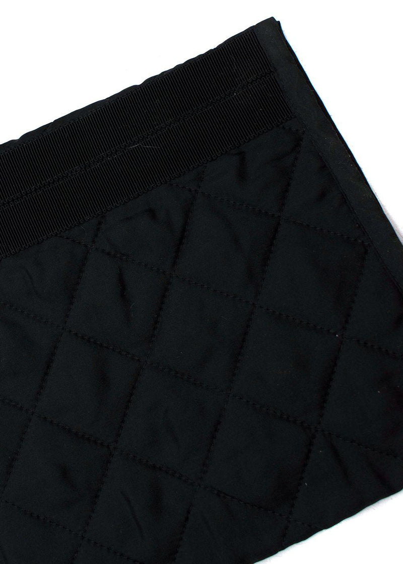 Dior Black Quilted Zip Front Jump Suit
