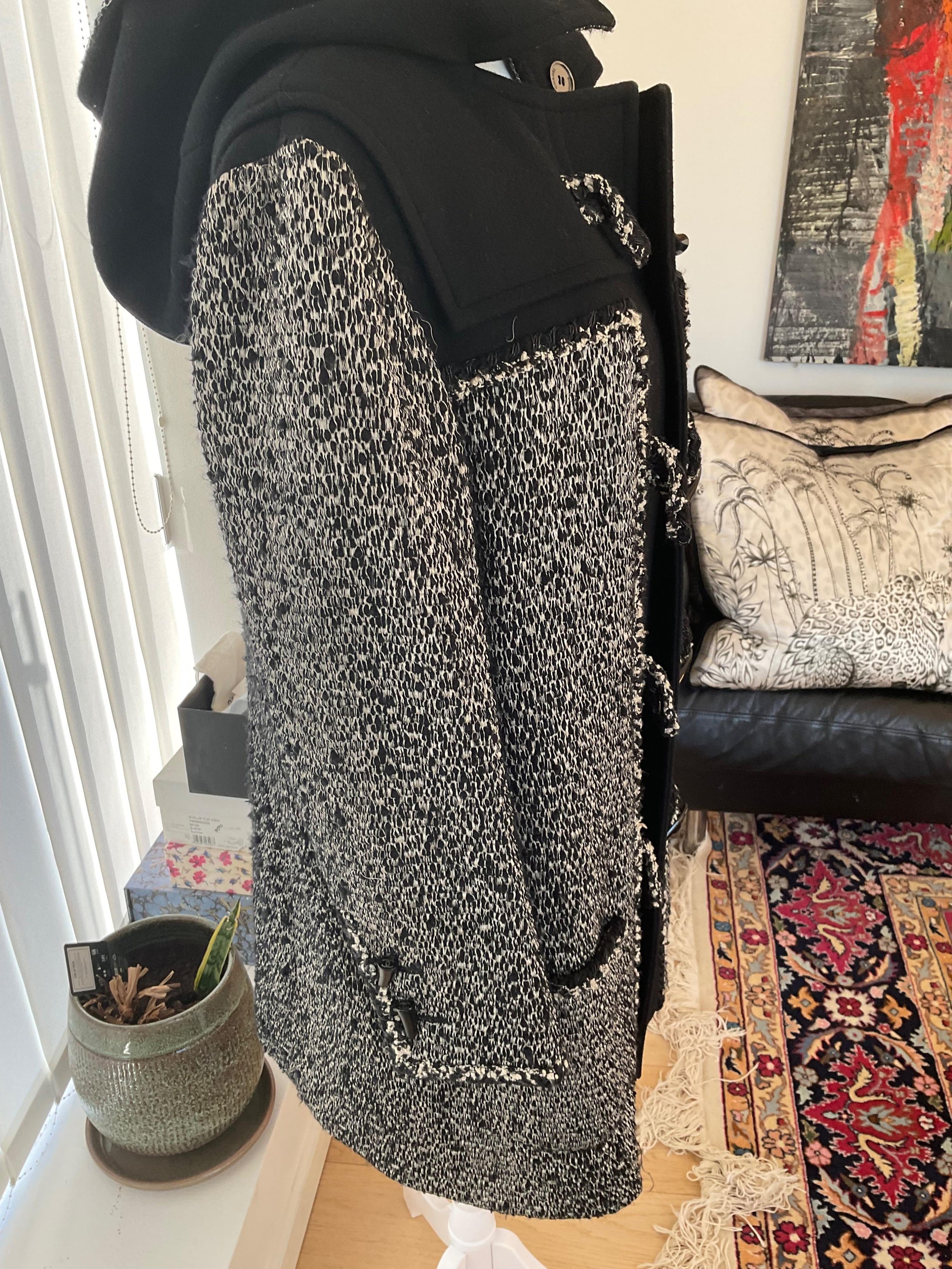 Chanel Tweed Duffle Coat
