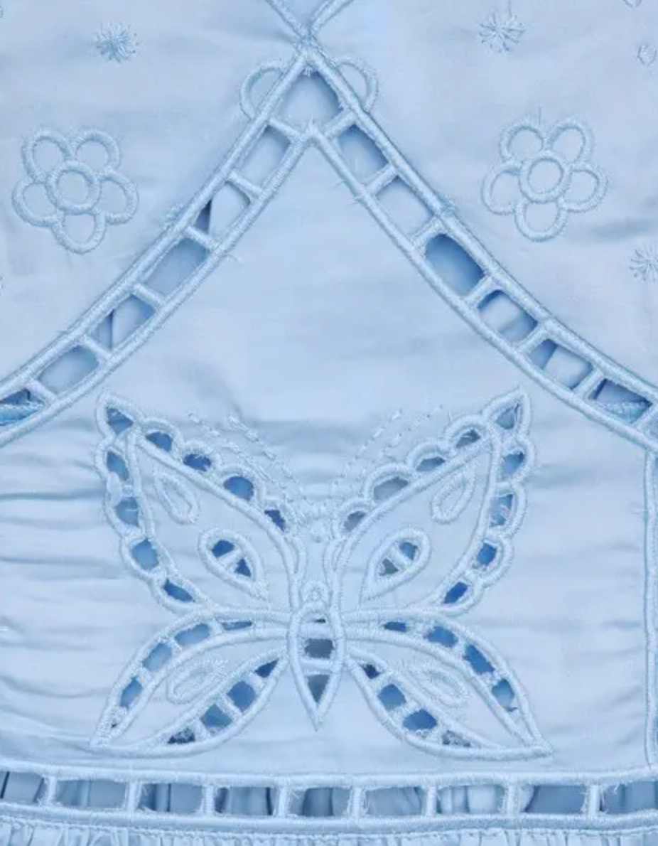 Claudie Pierlot  Butterfly-Embroidered Mini Dress