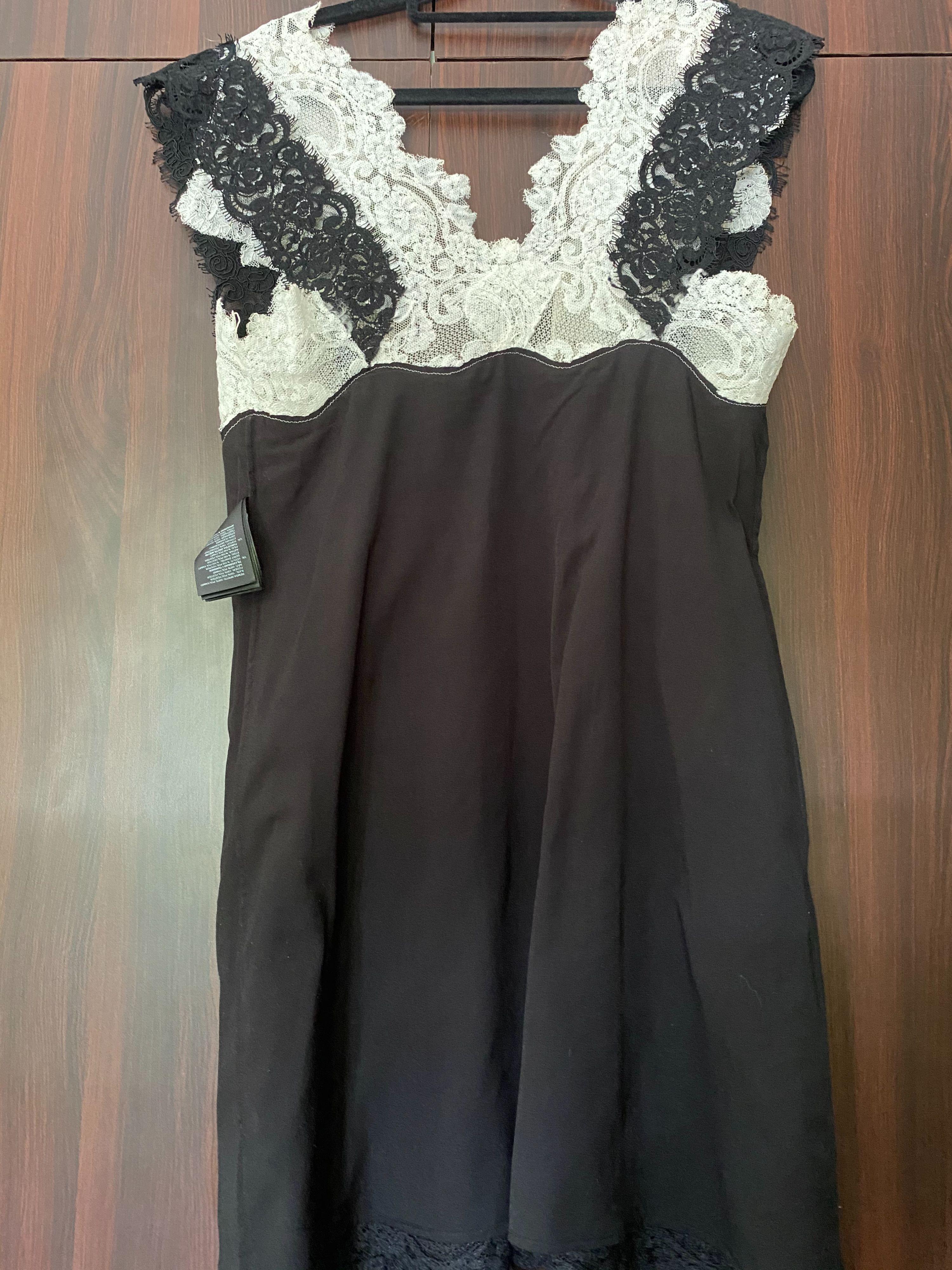 Black & White Lace Butterfly Dress