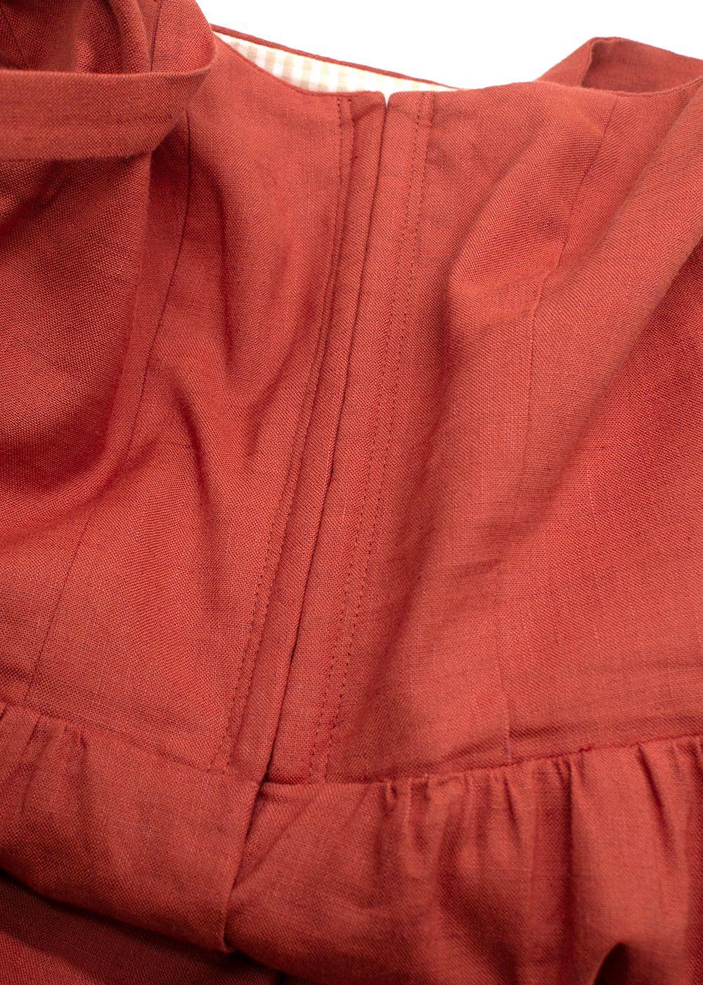 Annina Deep Orange Alma Dress