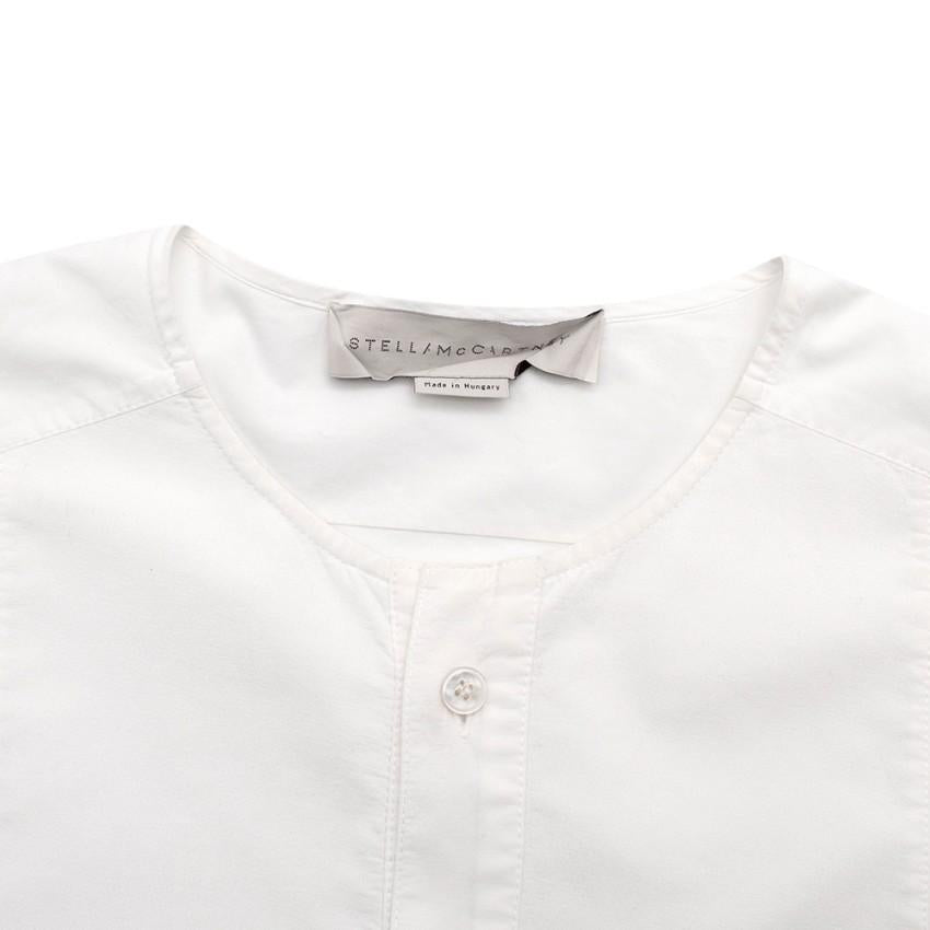 Stella McCartney White Cotton Button-Down Long-Sleeve Tunic