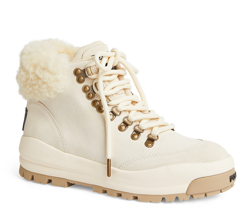 Polo Ralph Lauren Shearling-Trim Suede Hiking Boot