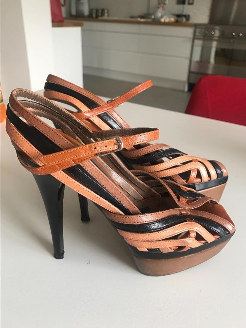 Marni Leather Platform Pumps