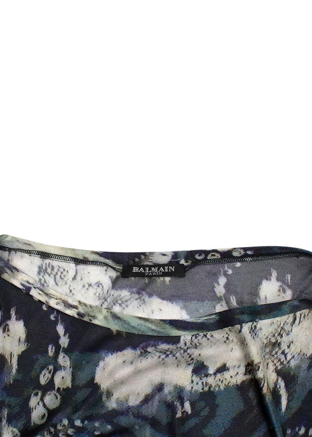 Balmain Lightweight Oversize Draped Top & Leggings