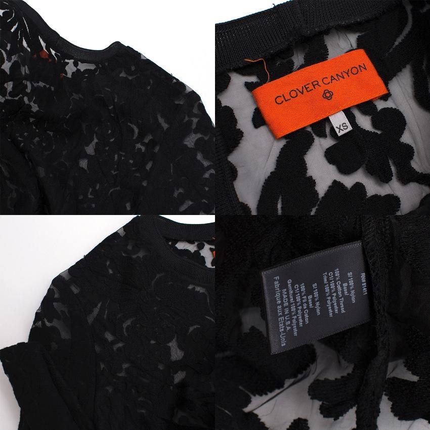 Clover Canyon Black Lace Top