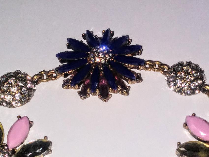 Bespoke Floral Crystal Bracelet