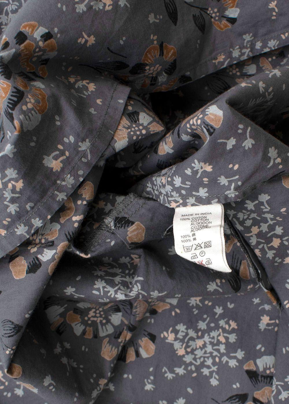 Kids 8Y Grey Printed Blouse